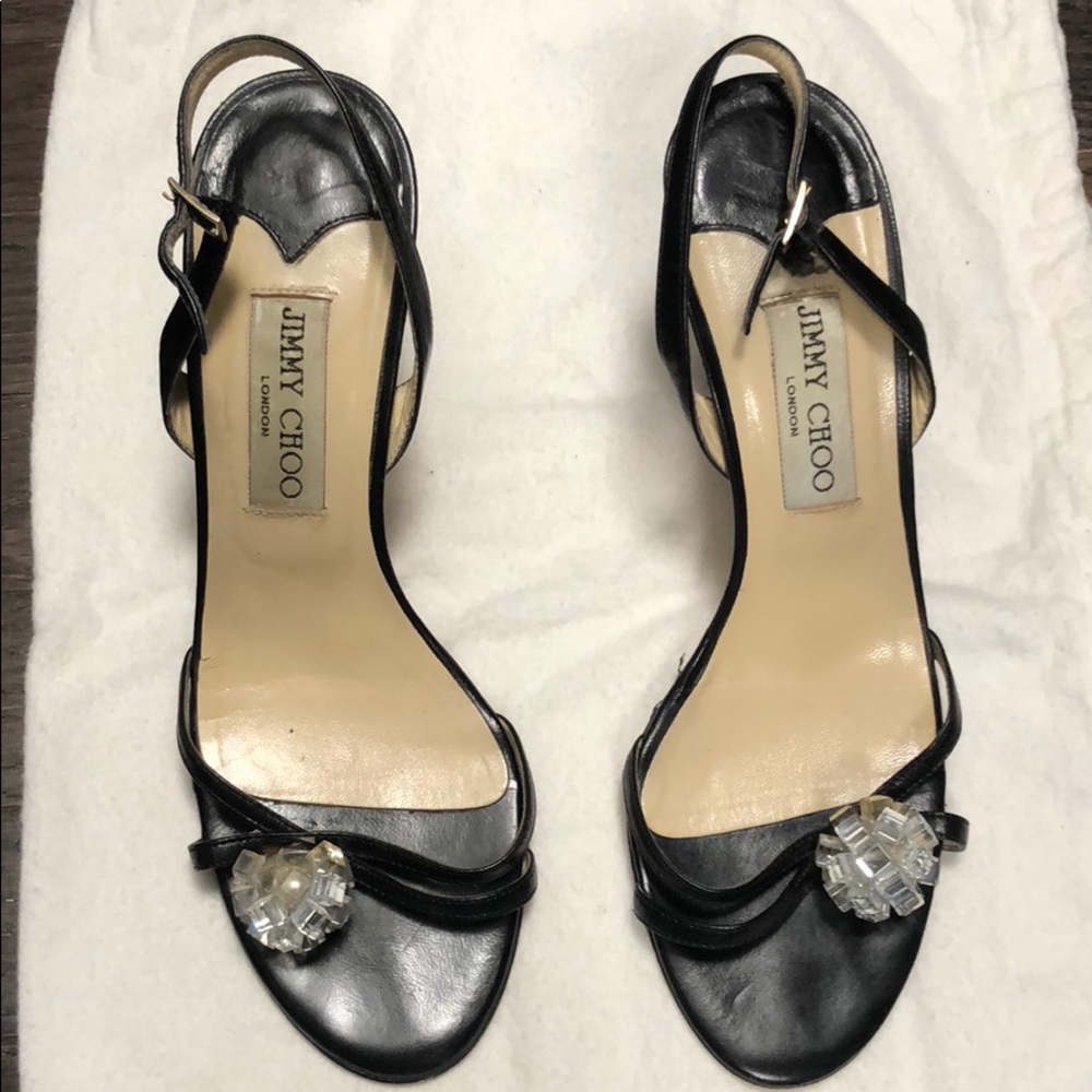 Jimmy Choo heeled sandals.